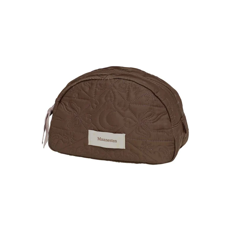 Maanesten - Brown Makeup Bag, Medium - Textil