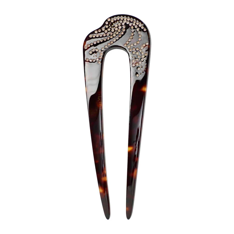 Maanesten - Madi French Dark Tortoise Hairpin - Acetat