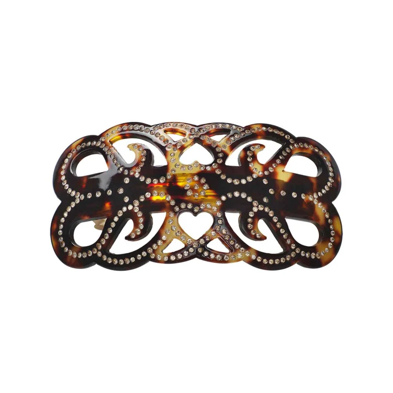 Maanesten - Amelie Dark Tortoise Barrette - Acetat