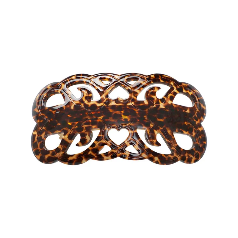 Maanesten - Rosabel Leopard Barrette - Acetat