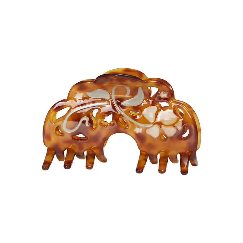 Maanesten - Magnolia Tortoise Shell Hairclaw - Acetat