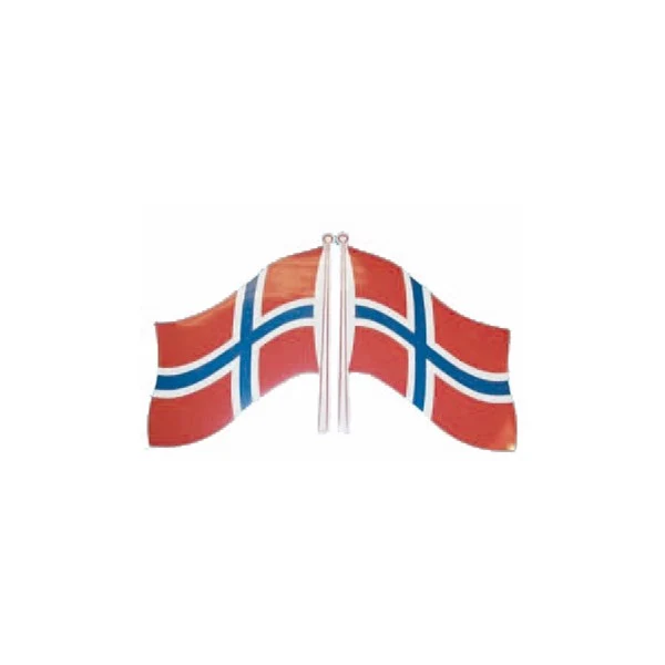 FLAGGA NORGE 20x14CM HÖGER + VÄNSTER