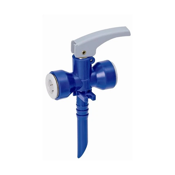 Avtappningskran 12 mm med stoppfunktion
