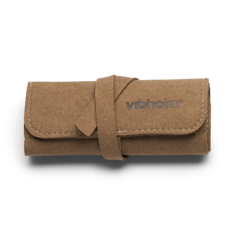 Vibholm - Mellanstor smyckespåse, 23,5x10 mm - Brun