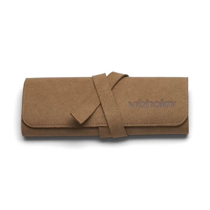 Vibholm - Stor smyckespåse, 37x18 mm - Brun