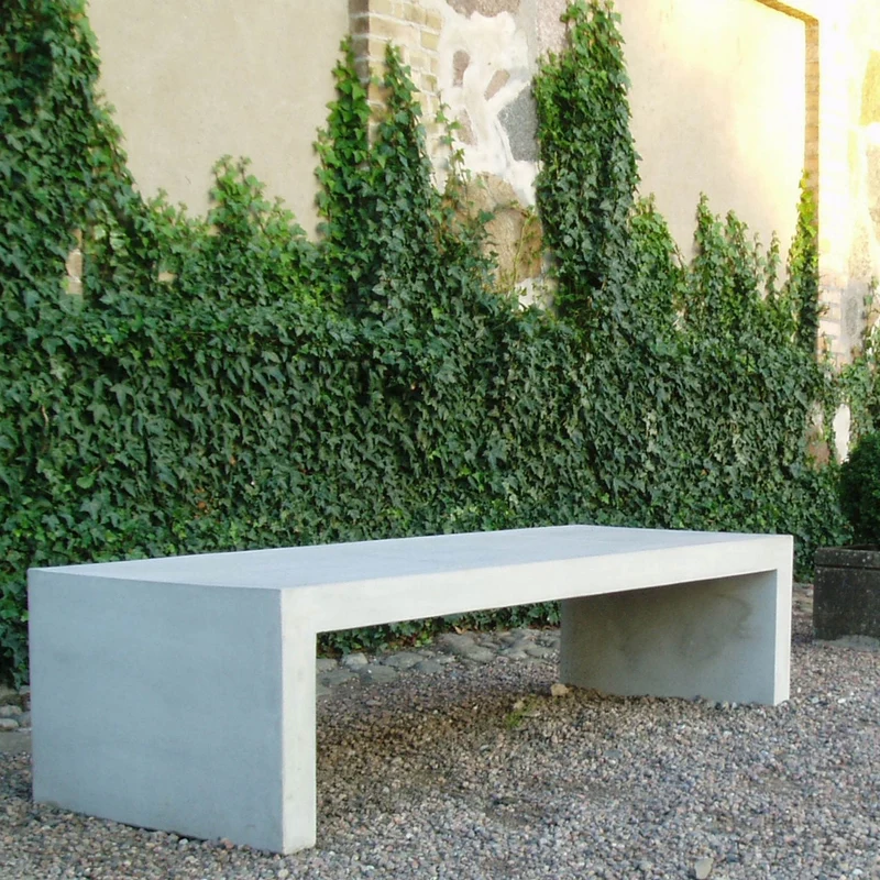 Bergen Bänk Grå 1800x650x450