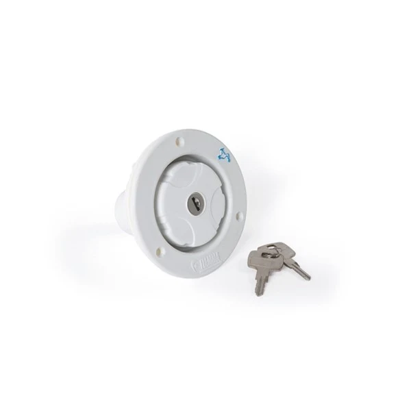 Vattenpåfyllning Vit med låsbart lock och luftning
