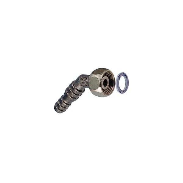 Slangnippel 45˚ i metall