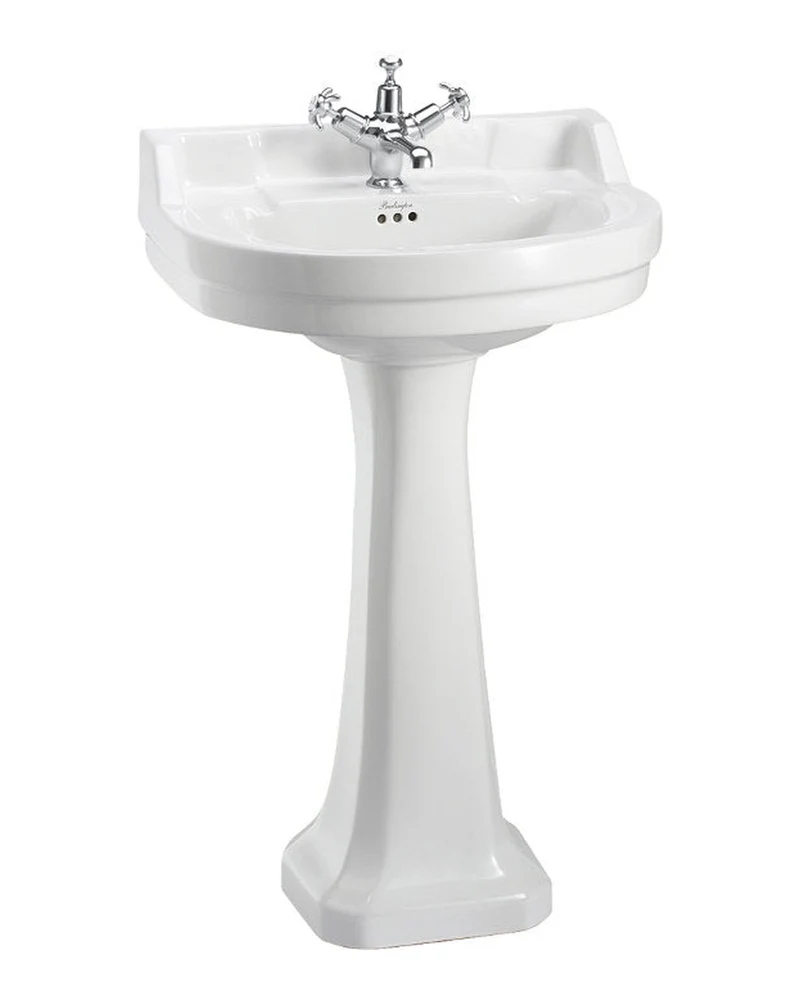 Tvättställ - Burlington Edwardian 56 oval med piedestal