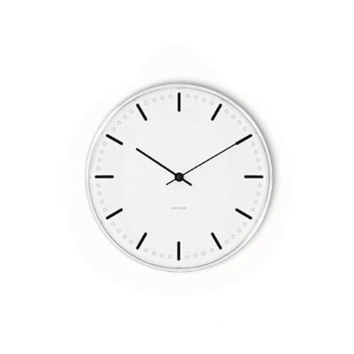 Arne Jacobsen - City Halls väggklocka, Ø 21 cm - 43631