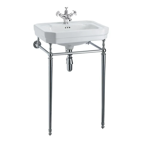 Tvättställ - Burlington Victorian 56 cm med kromställning