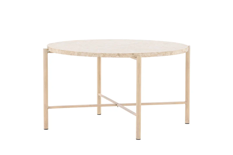 Sandhamn Soffbord ⌀70 Beige