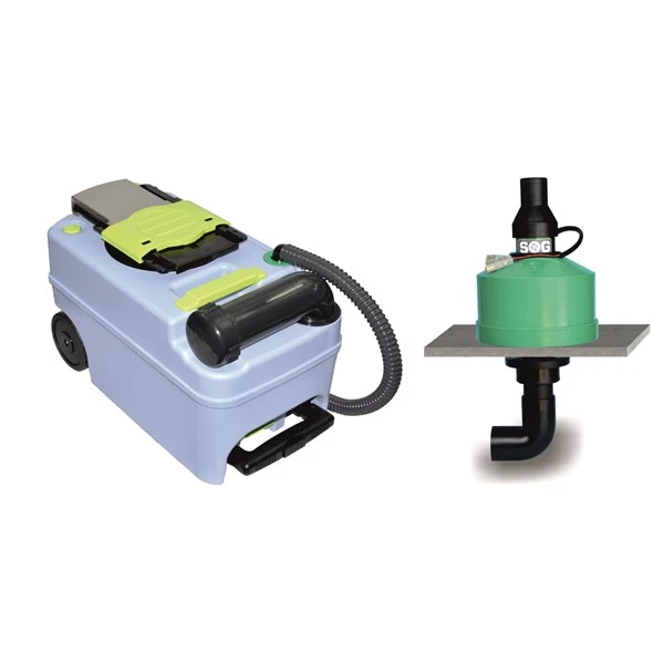SOG®-system Dometic CT3000 / CT4000. Filterhus, vit. Golvvariant.