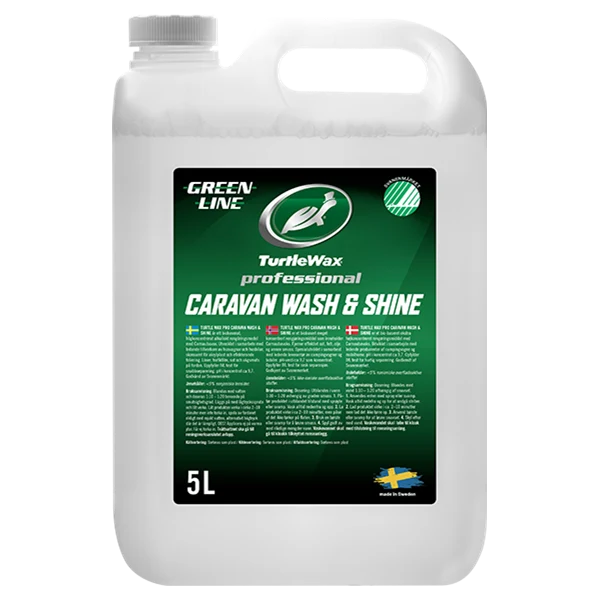 Turtle Caravan Wash & Shine Greenline. Dunk. 5 liter.