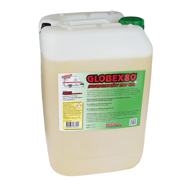 Globex 80 husvagnstvätt med vax. 25 liter. Enhet: styck