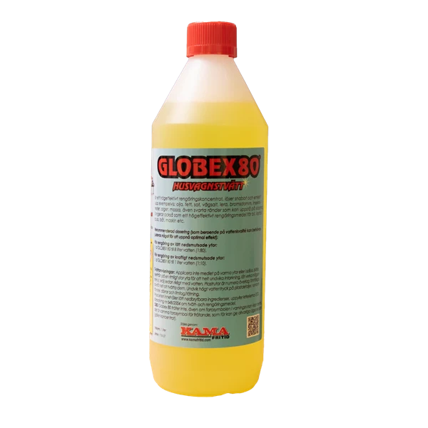 Globex 80 Husvagnstvätt med vax. 1 liter.
