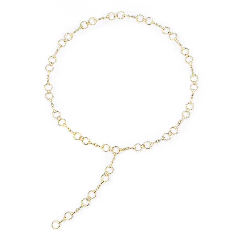 Baía Jewellery - Beleza magkedja, 100 cm - Rostfritt stål PVD-förgyllt