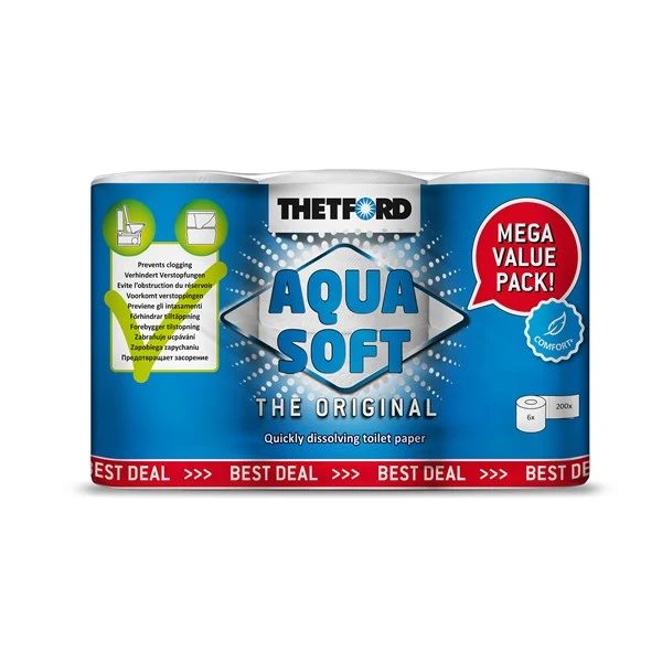 Toalettpapper Aqua soft 6-pack