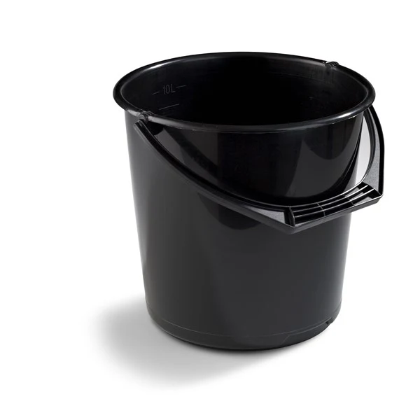 Hink. 10 liter. Svart.