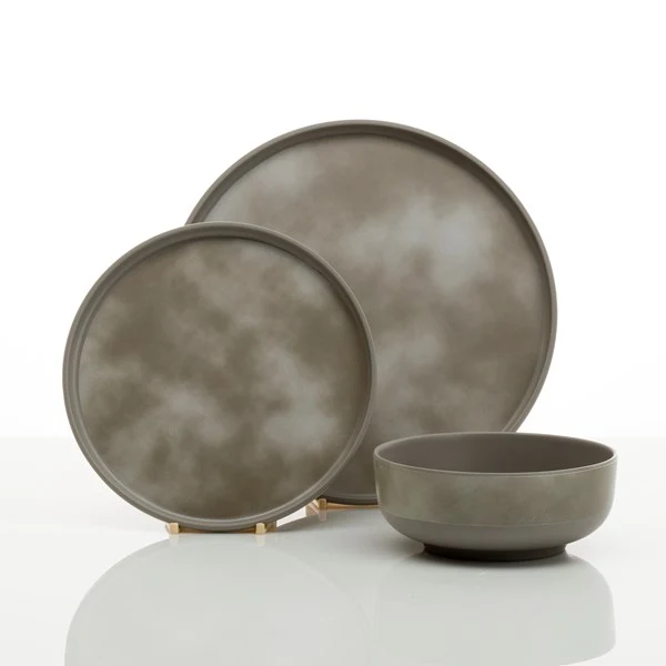 Flamefield Melaminservis Pebble Sky 12 delar