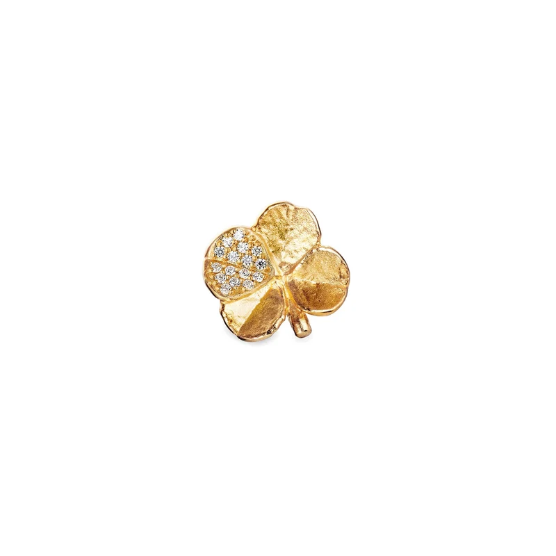 Flora Danica - Fyrklöver Pavé- pin - FLC-PI-G-PAVE