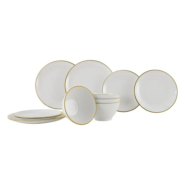 Melaminservis Linea Gold. 12 delar.