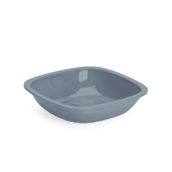 Tallrik i SAN-plast. Grå.