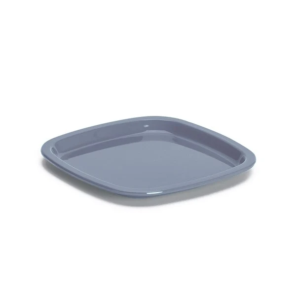 Assiett i SAN-plast. Grå.