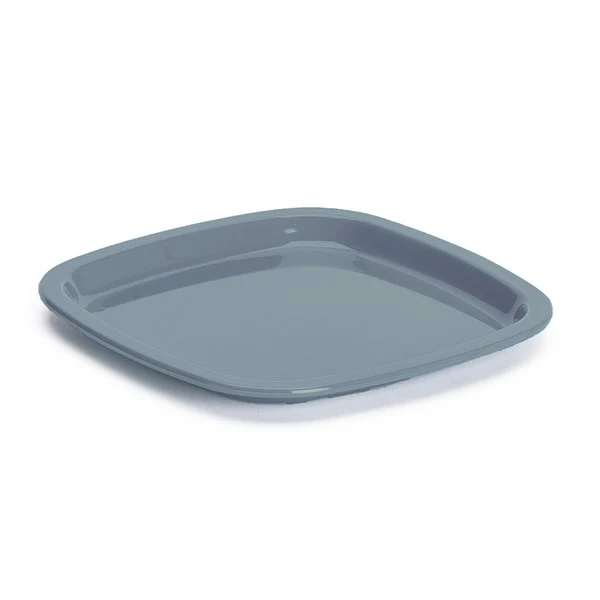 Tallrik i SAN-plast. Grå.