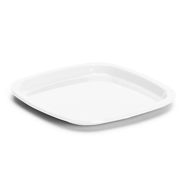 Tallrik i SAN-plast. Vit.