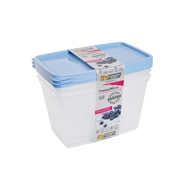 Matförvaring. 1,2 lter. Mått: 175 x 118 x 105 mm. 3-pack.
