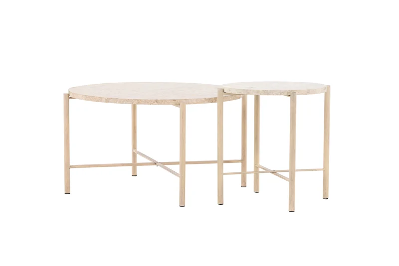 Sandhamn soffbord beige set