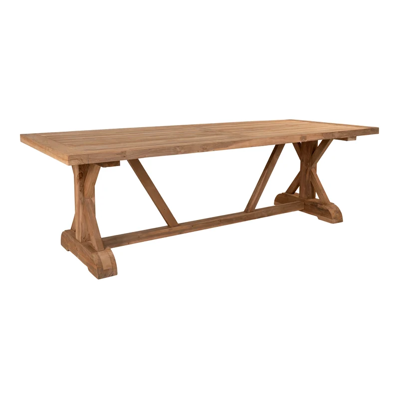 Volos Matbord - teak, naturell, 100 × 240 × 75 cm