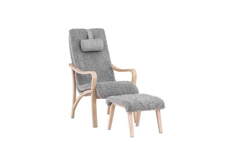 Fårö Loungefåtölj Ljusgrå