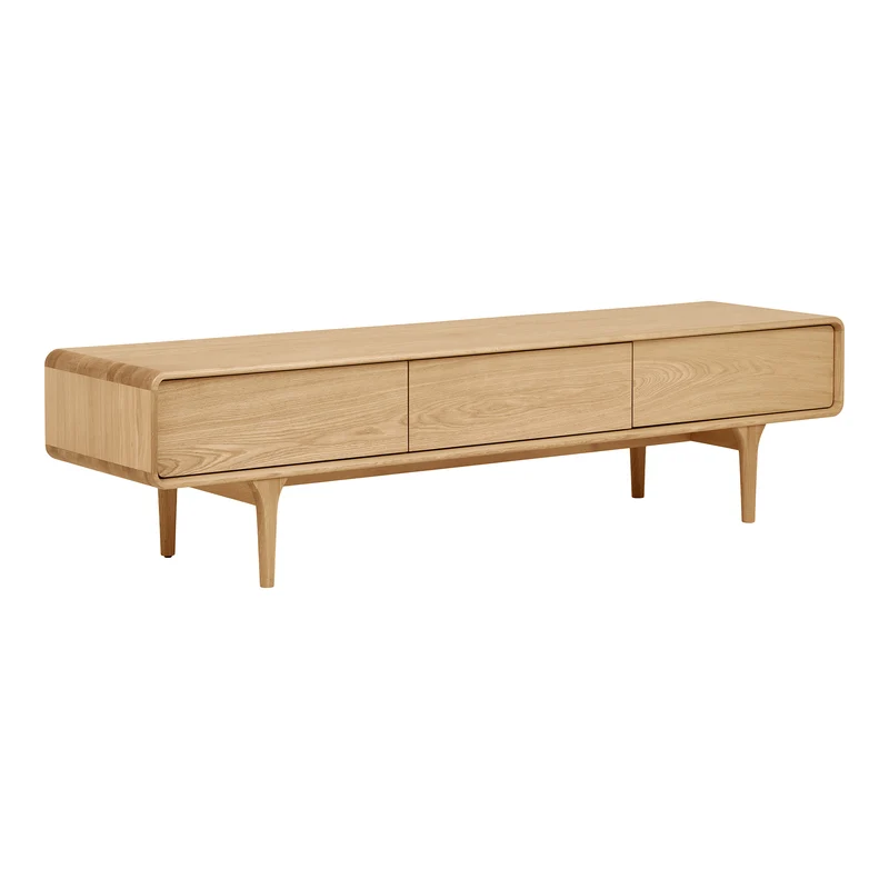 Darwin TV-bänk - ek, naturell, 180 × 45 × 45 cm