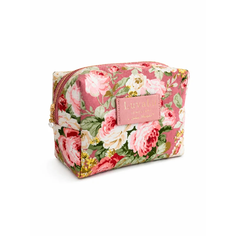LuvaLu Jewellery X Louise Marlene - Makeup Bag - Blommönster