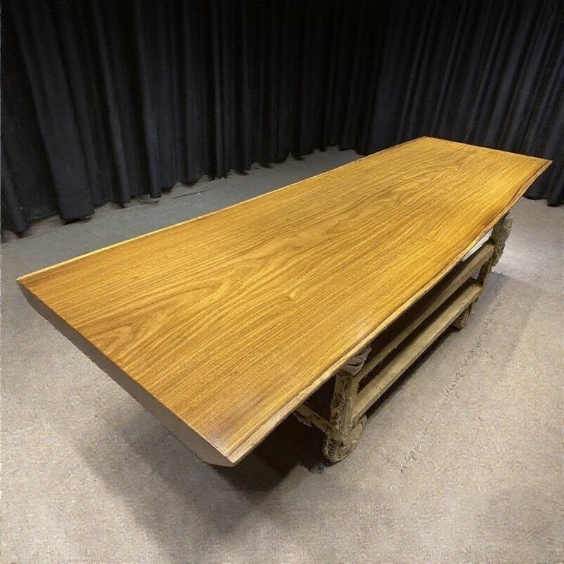 Virtue Live Edge Teak Wood Slab Table