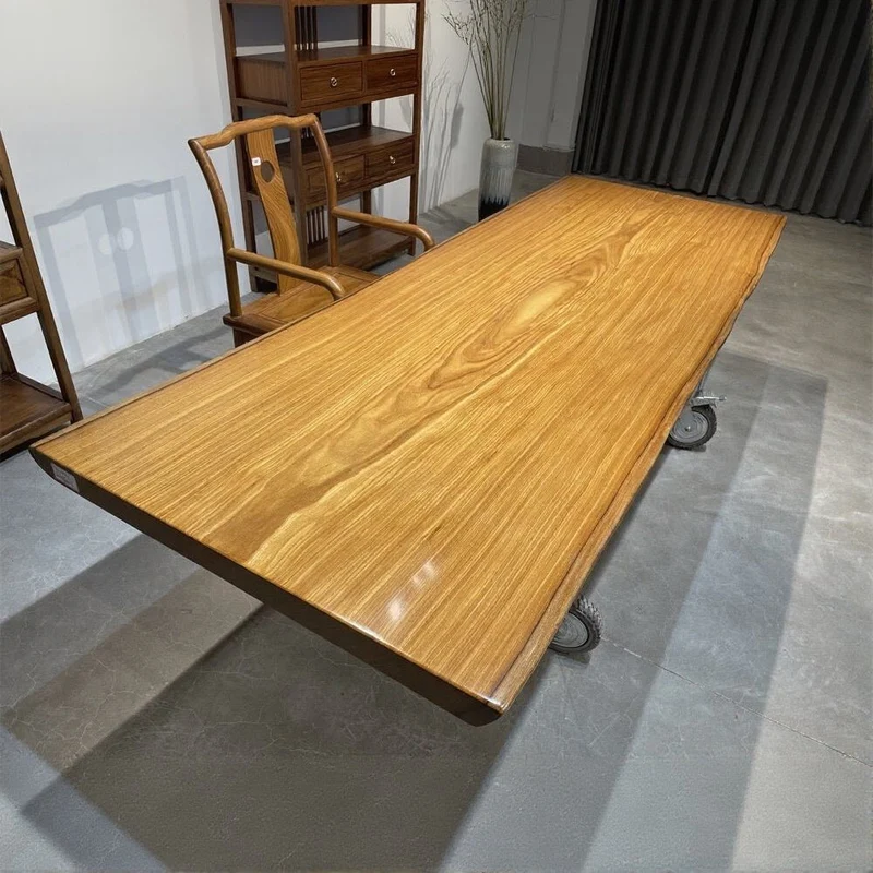 Finesse Live Edge Teak Dining Table