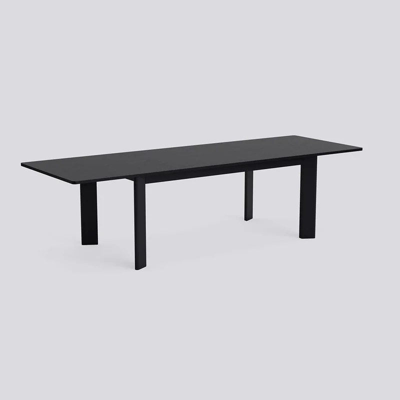 Chisel 630 rektangulärt utdragbart L180/280 × B95 × H74 cm Matbord Black – lackerad ekfaner, Black – lackerad ek
