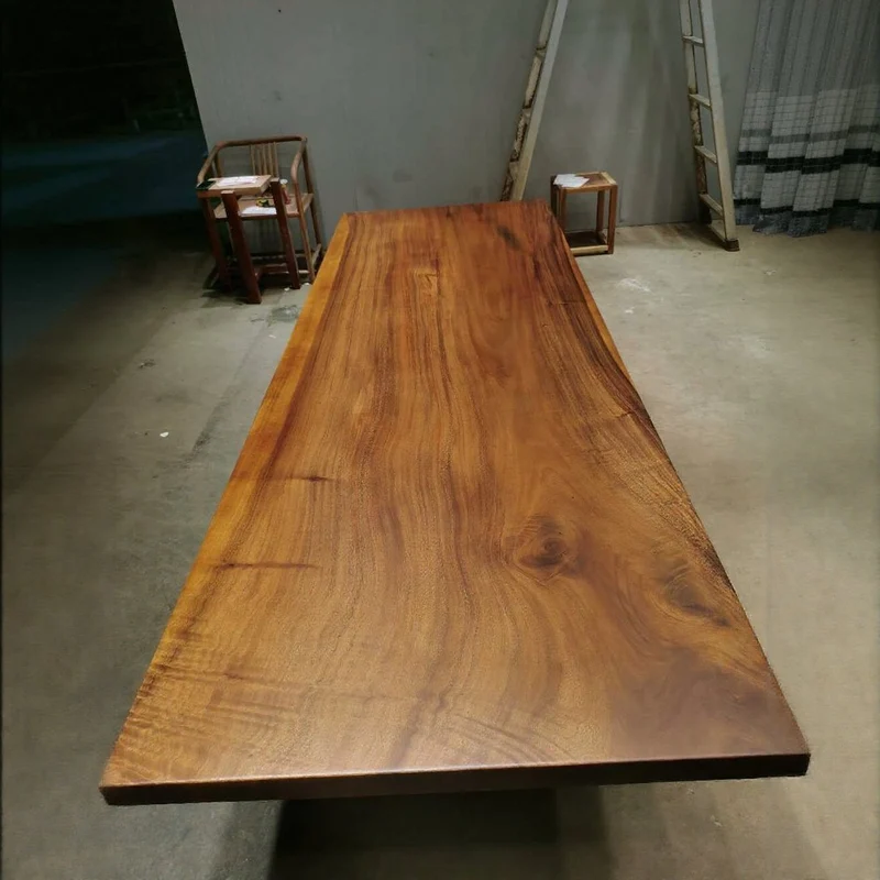 Artful Congo Walnut Wood Slab Table