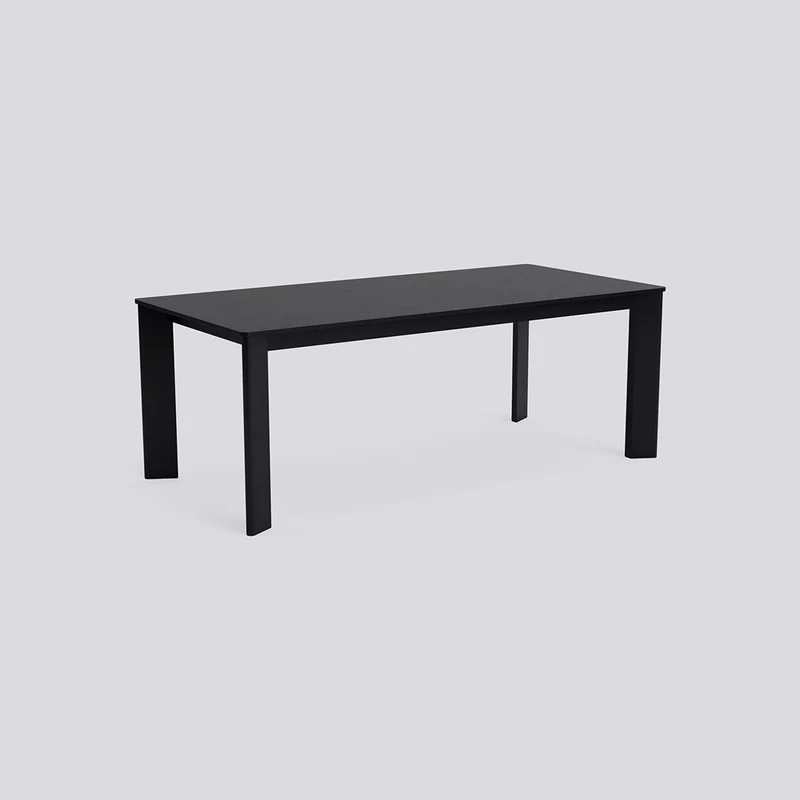 Chisel 30 rektangulärt L200 × B95 × H74 cm Matbord Black – lackerad ekfaner, Black – lackerad ek