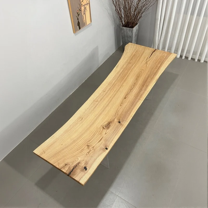 Quantum Light Colour Ash Wood Slab