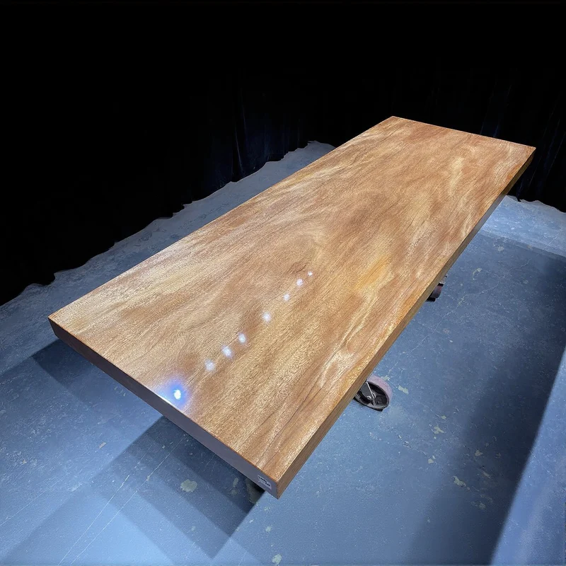 Natural Live Edge Terminalia Wood Slab Table Top