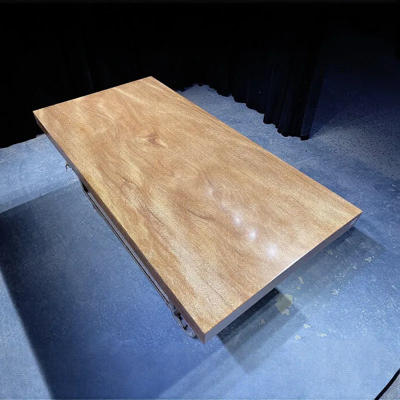 Serene White Wood Slab Table
