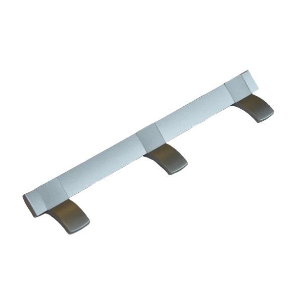 Kläd- / handdukshängare med 3 krokar. Längd 240 mm.