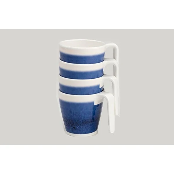 Melamin muggar Seramika Azure 4-pack