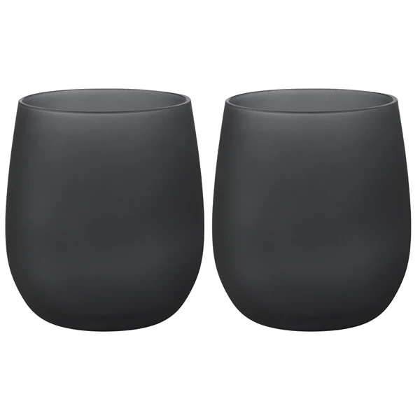 Dricksglas Black satin