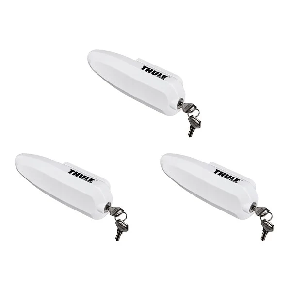 Thule Universallås. Vit. 3-pack.