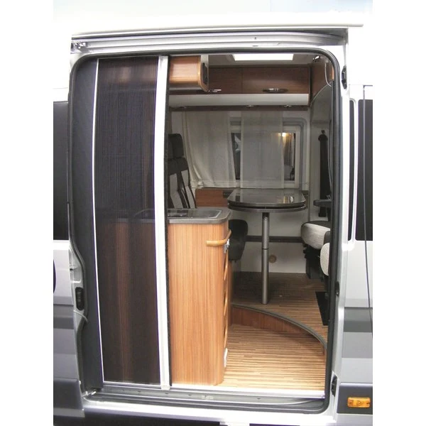 Myggnätsdörr för sidomontage. Passar Fiat Ducato 2007-