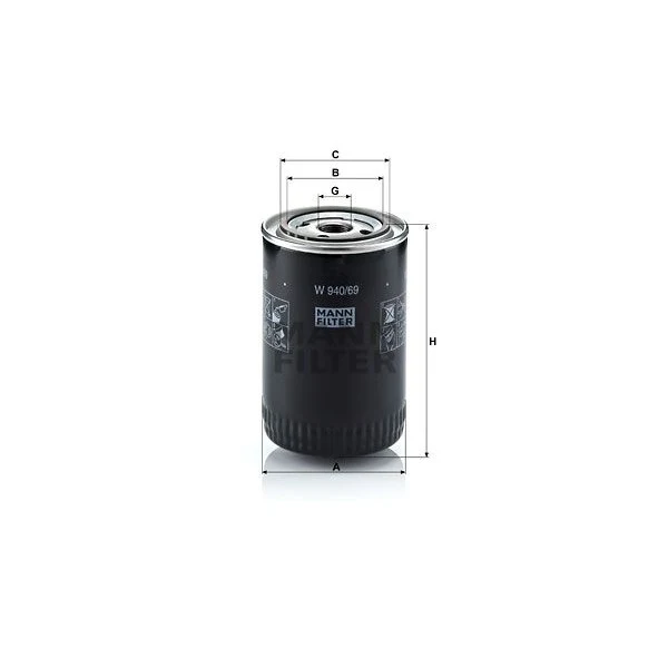 Oljefilter Mann W940/69